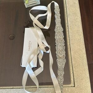 Bridal belt accessories.